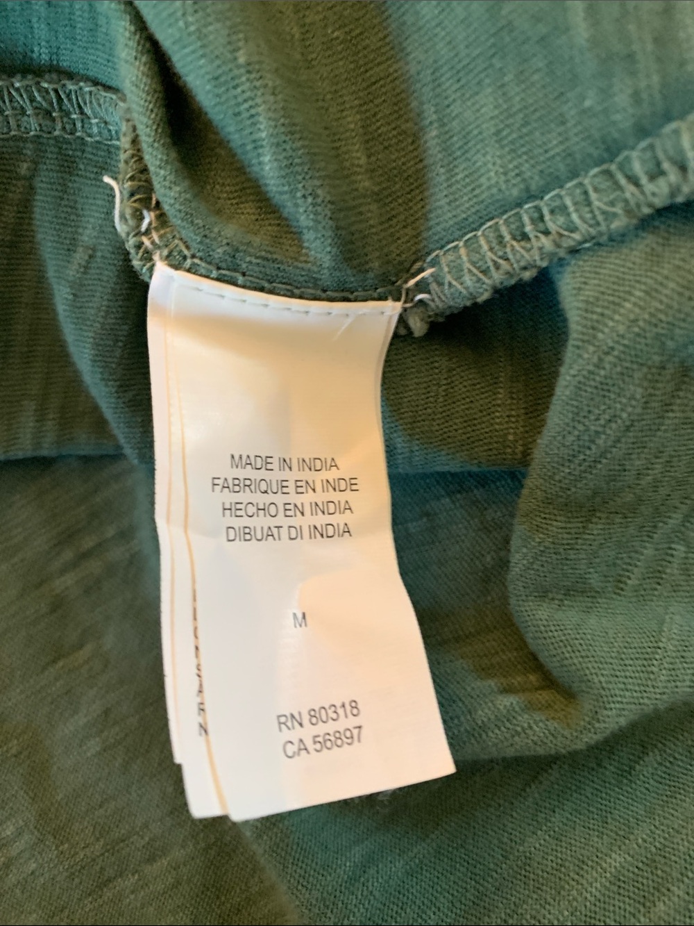 Lucky Brand Women's Green Sleeveless V-Neck Boho Tank Top Size M - Picture 5 of 6